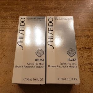 Shiseido Ibuki Quick Fix Mist x2 NIB $50 value!